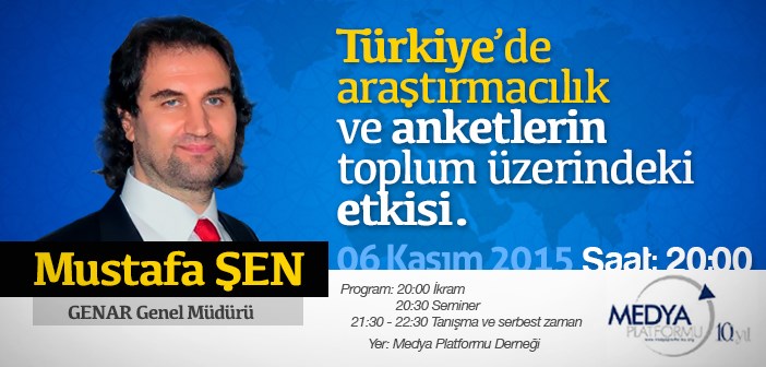 Türkiye'de araştırmacılık ve anketlerin toplum üzerindeki etkisi