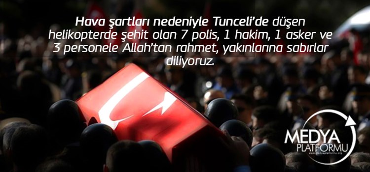 Tunceli'den Acı Haber