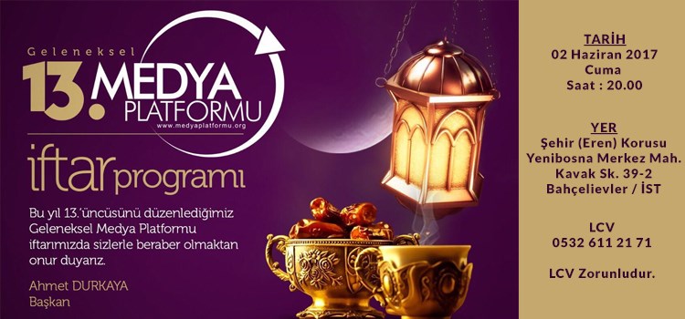 İftar Programımıza Davet